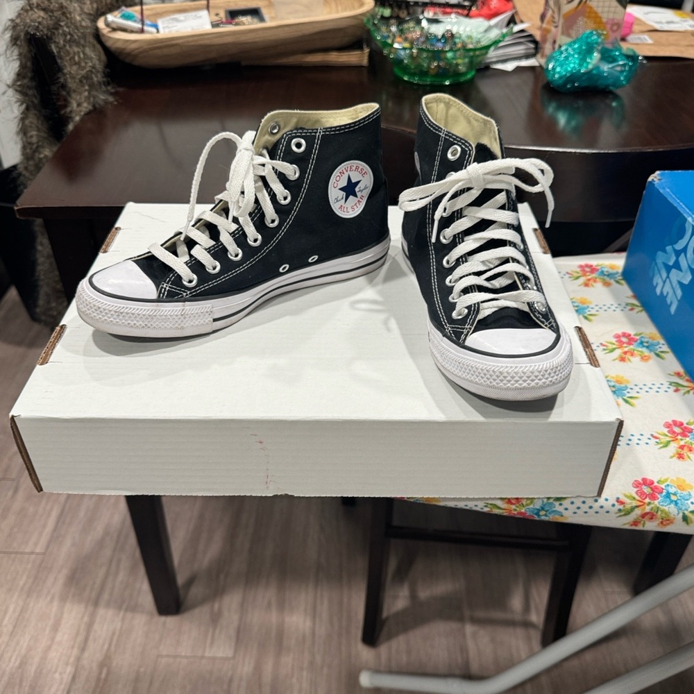 Converse Black and White High-Tops
